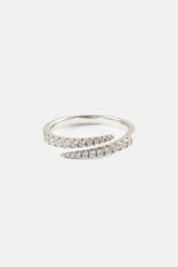 Iced CZ Wrap Ring - 7mm