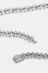 Iced Micro Cross Chain - 10mm - White