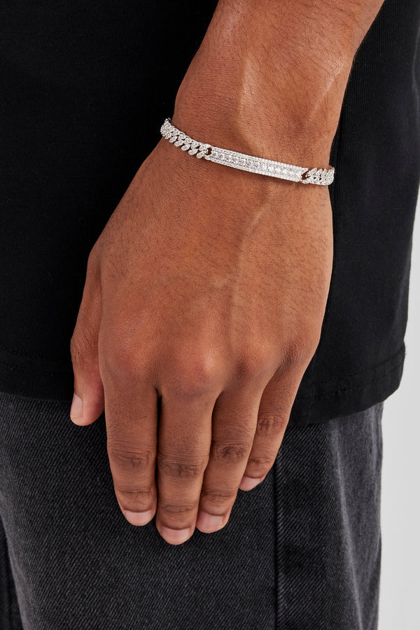 Kubanisches Armband mit Eismitte – 6 mm