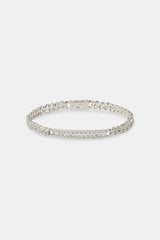 Iced Centre Cuban Bracelet - 6mm
