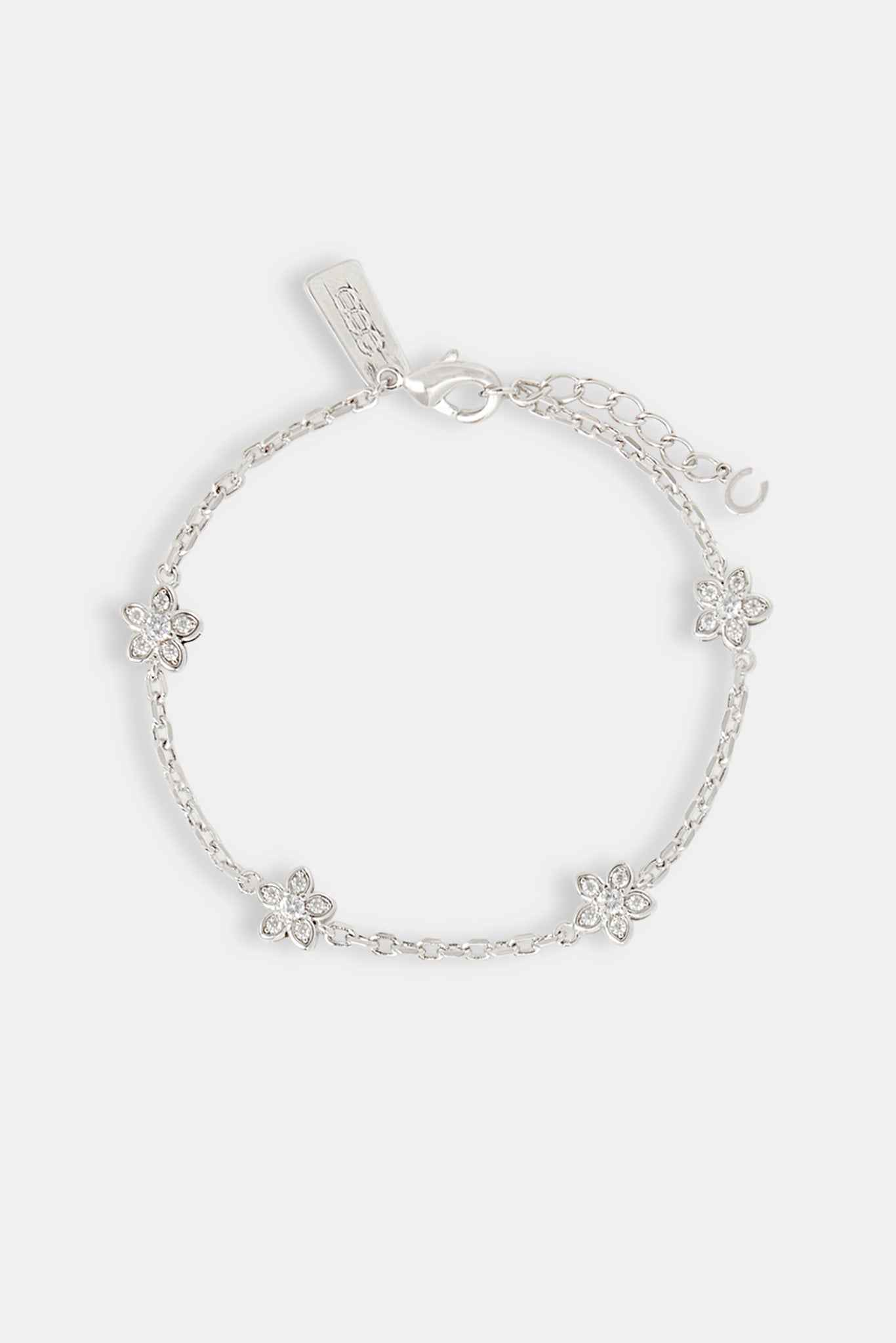 Iced Flower Rolo Bracelet - 8mm