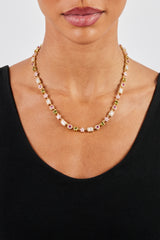 Eisblumen-Mehredelsteinkette – 6 mm