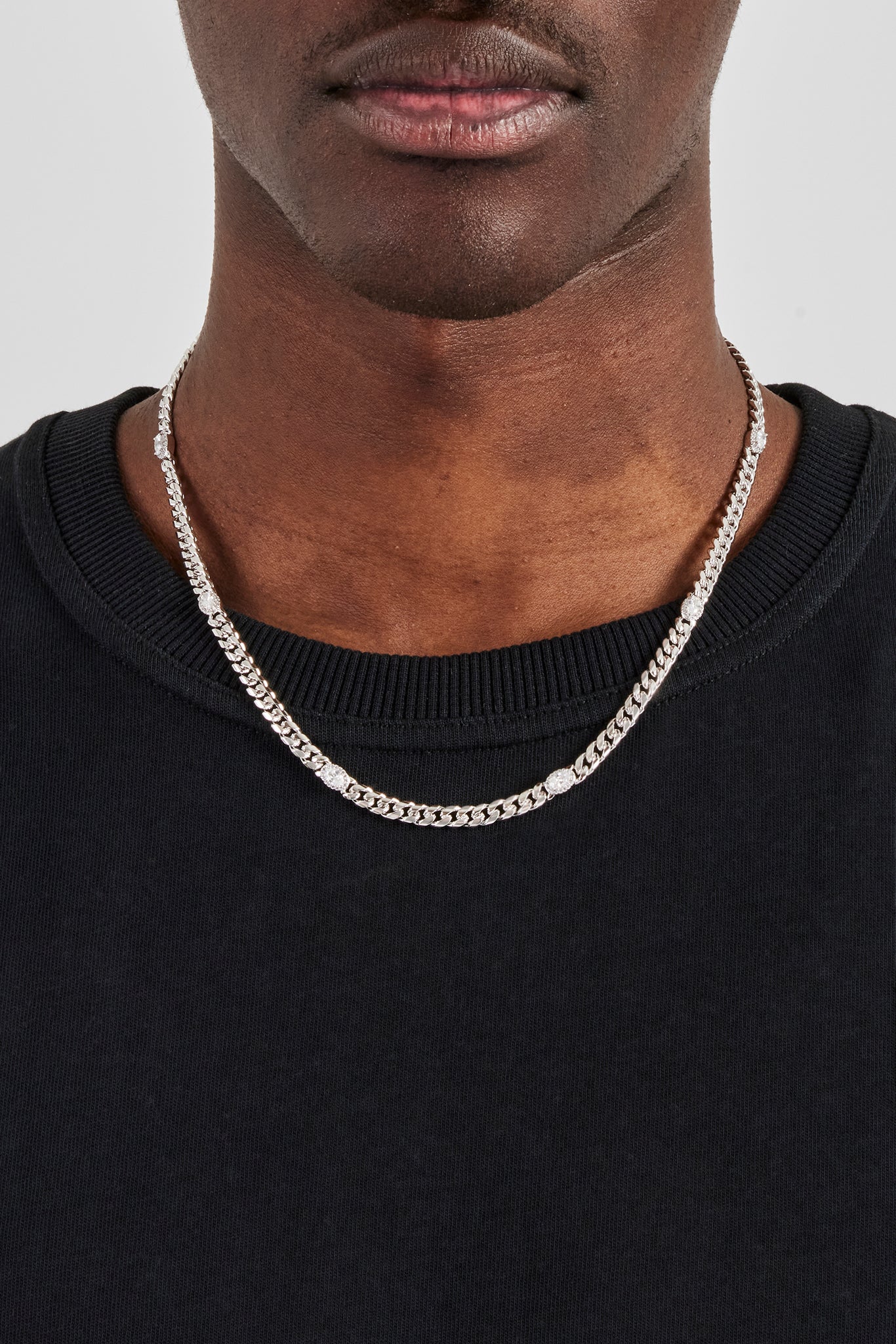 Miami Cuban Kette mit Eissteinen – 5 mm