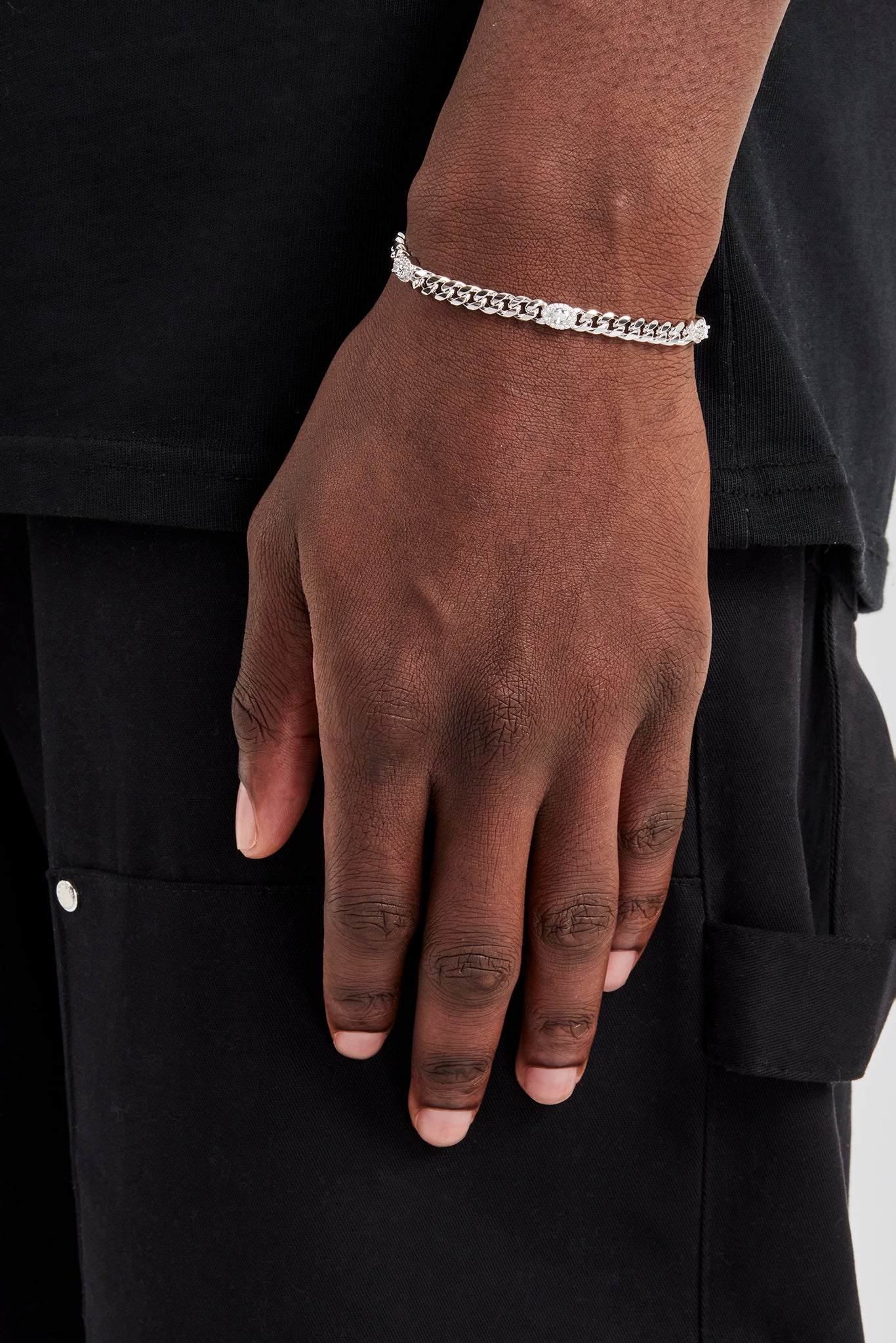 Miami Cuban Armband mit Eis-Edelsteinen – 5 mm