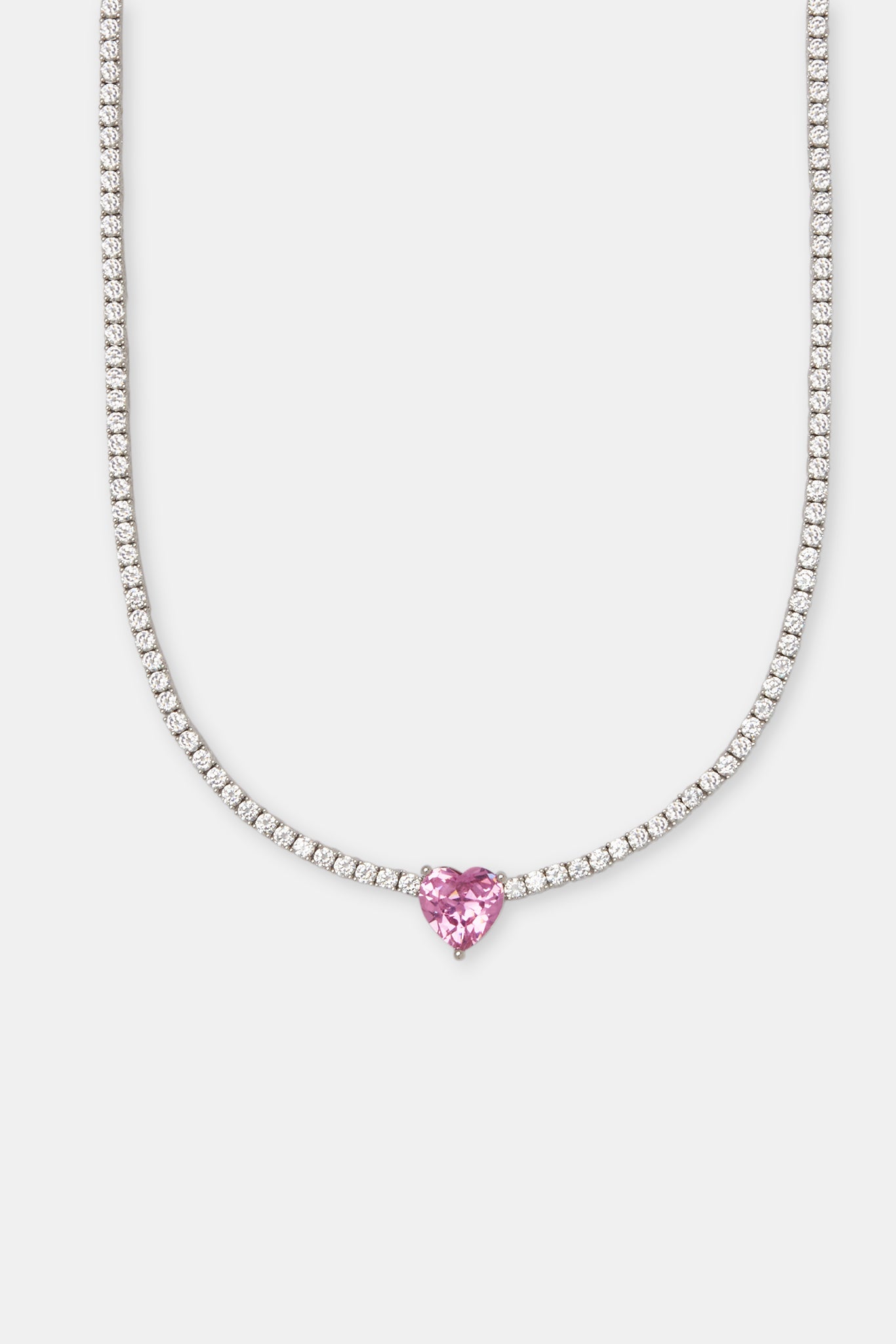 Iced Heart Drop Tennis Chain - 3mm | Womens Chains | Shop Tennis