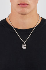 Iced Gemstone Pendant - 20mm