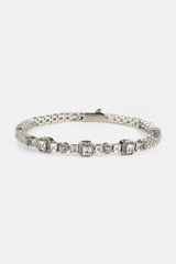 Iced Multi Gemstone Tennis Bracelet - 3mm