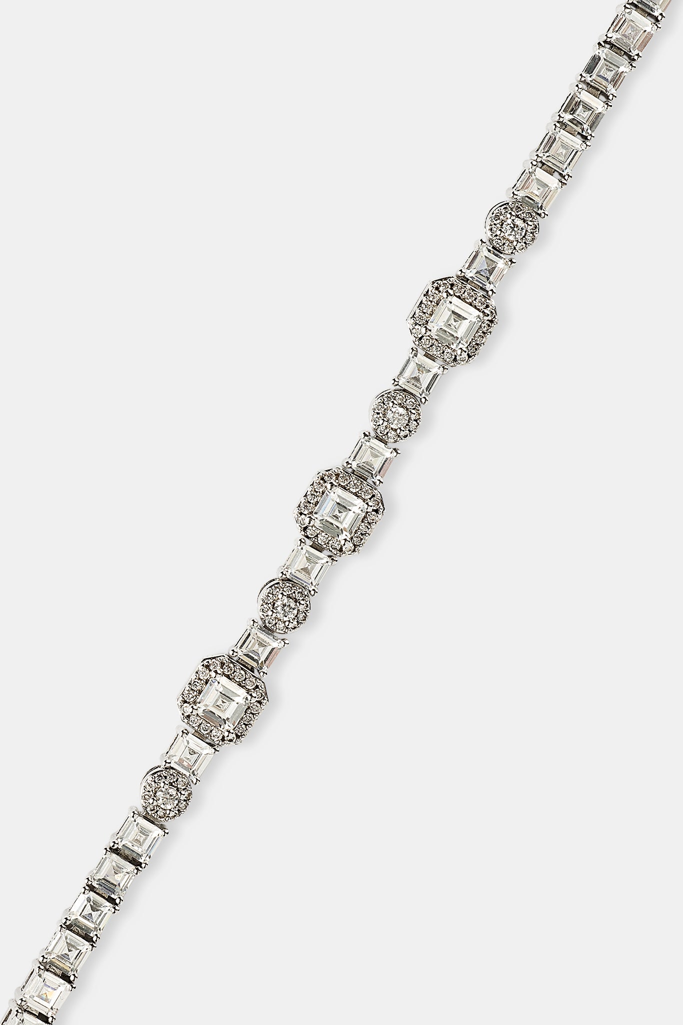 Eisbesetztes Tennisarmband mit mehreren Edelsteinen – 3 mm