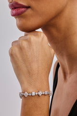 Armband mit Eismotiv und verschiedenen Steinen – 8 mm