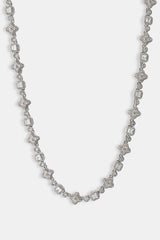 Iced Motif Mixed Stone Chain - 8mm