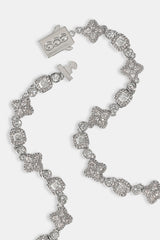 Iced Motif Mixed Stone Chain - 8mm