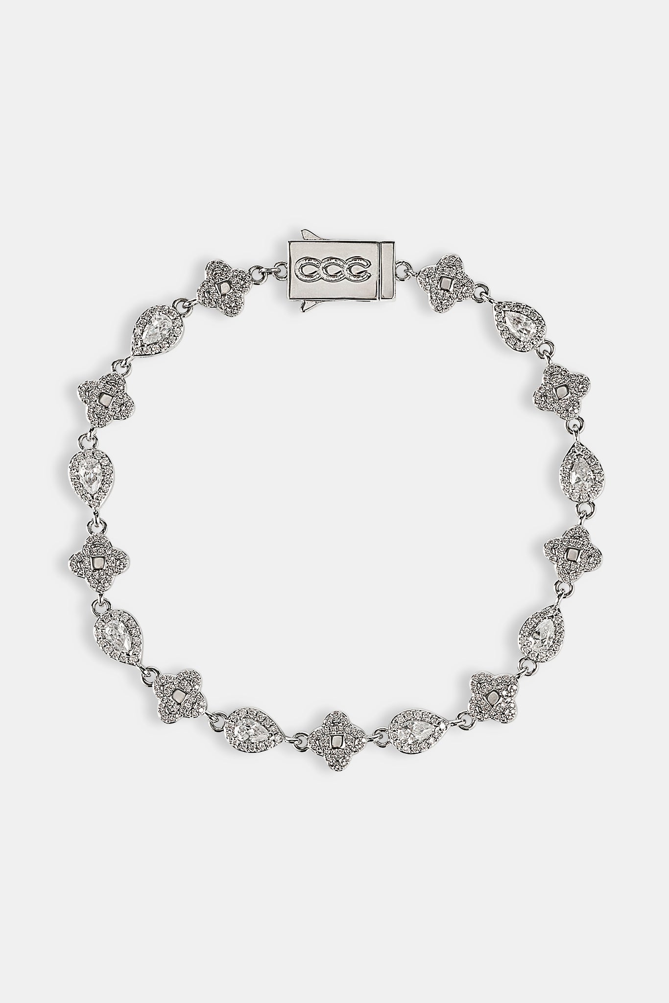 Armband mit Eismotiv und birnenförmigem Edelstein – 6 mm