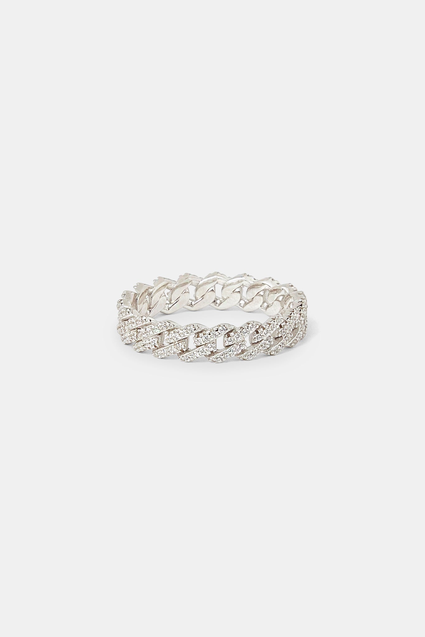 Iced Prong Cuban Ring - 5mm