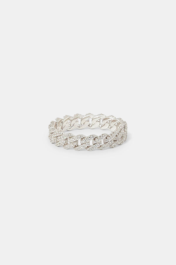 Iced Prong Cuban Ring - 5mm