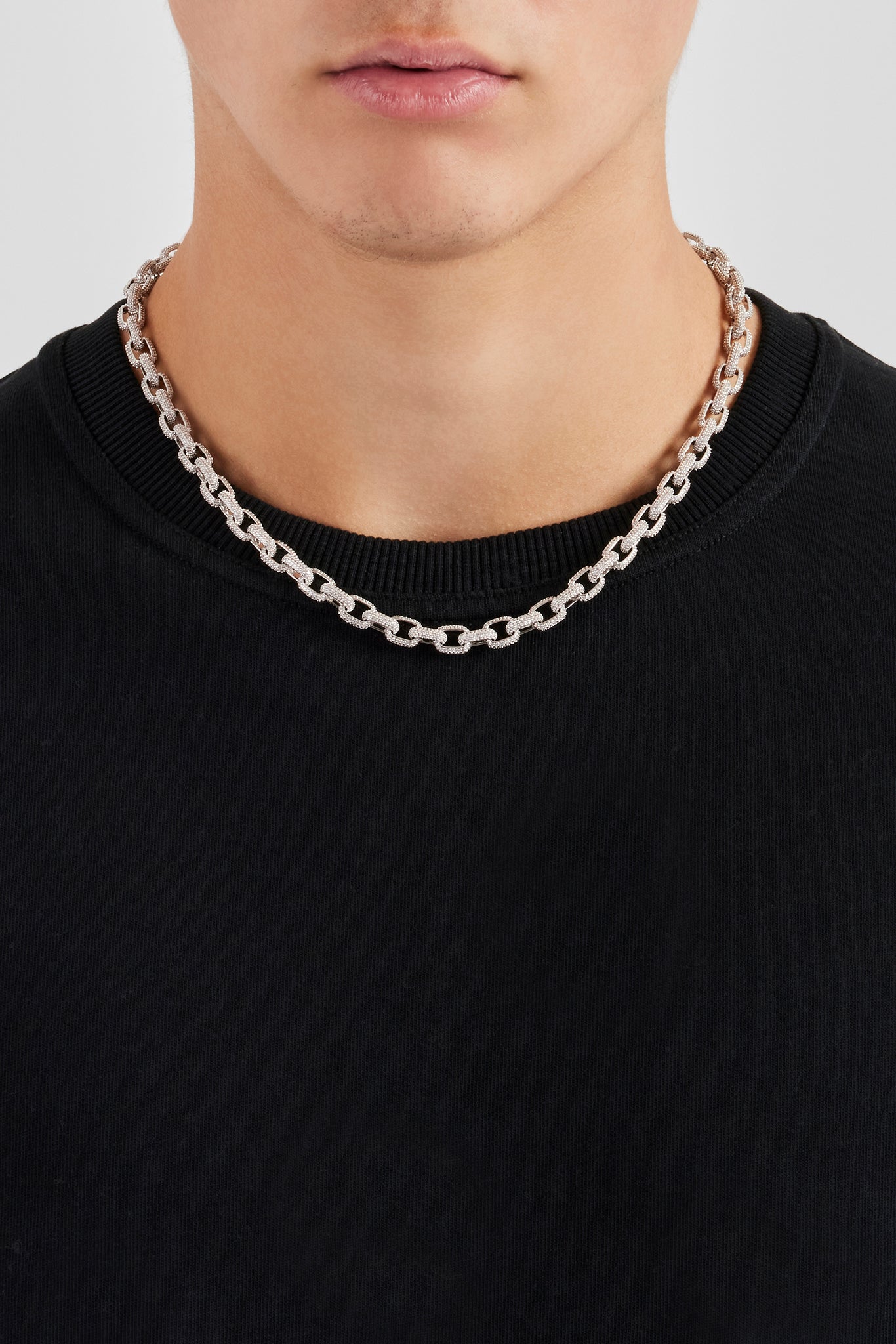 Iced Pave CZ Gliederkette - 6mm