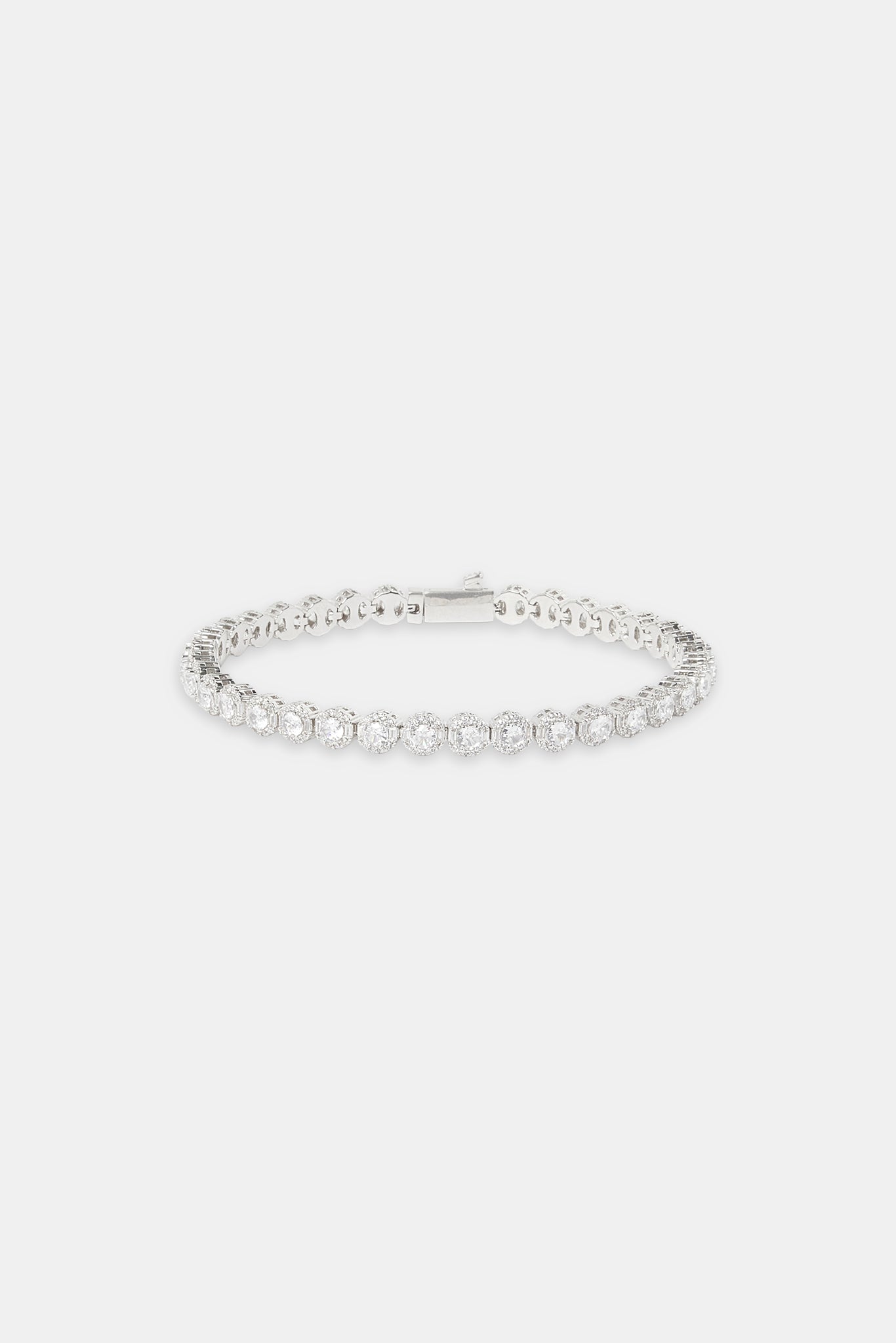 Iced Round Cluster Tennis Bracelet - 6mm