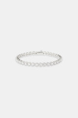 Iced Round Cluster Tennis Bracelet - 6mm