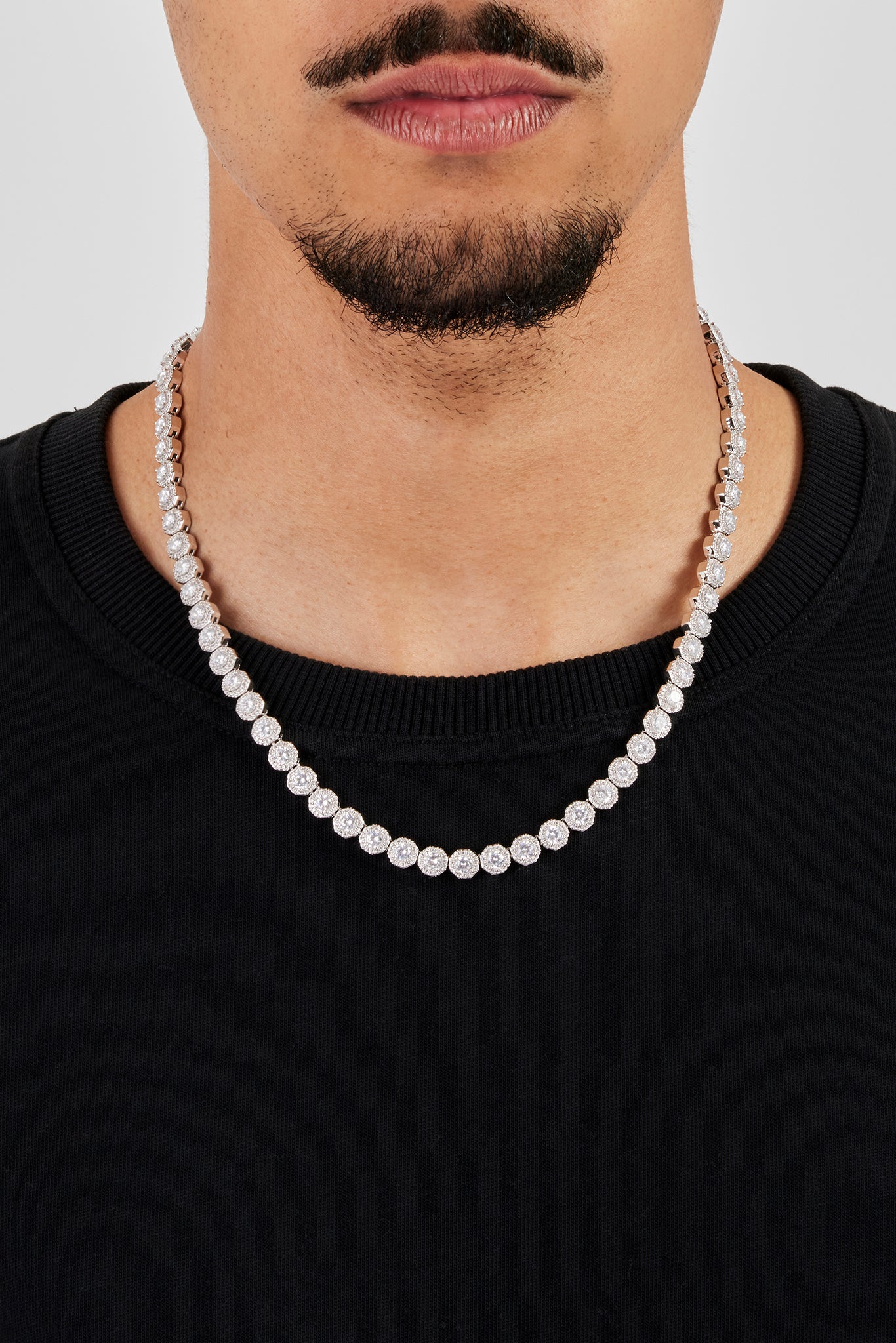 Cluster Chain Iced Shape Cluster Tennis Chain - 6mm | Mens Chains | Shop Tennis ...