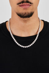 Iced Shape Cluster Tennis Chain - 6mm