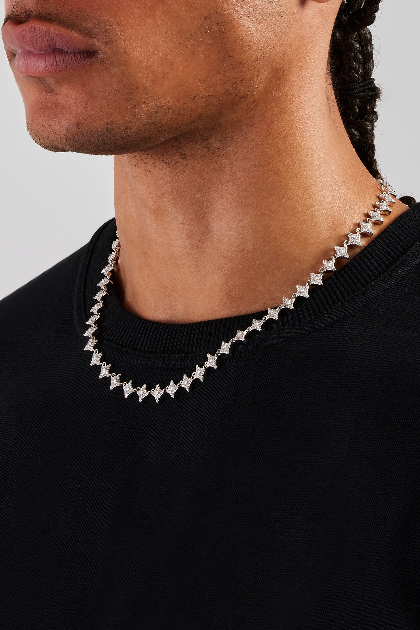 Kette mit Eisstern-Motiv – 8 mm