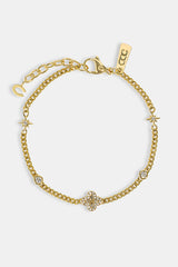 Sternen- und Motiv-Anhängerarmband – 10 mm – Gold