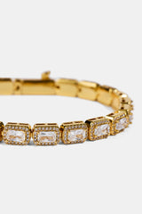 Baguette Cluster Bracelet - 5mm - Gold