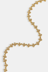 Iced Connecting Motif Chain - 5mm - Gold