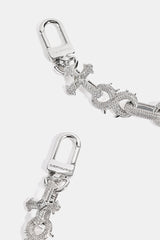 Iced Cross & Infinity Jean Chain - 20mm - White