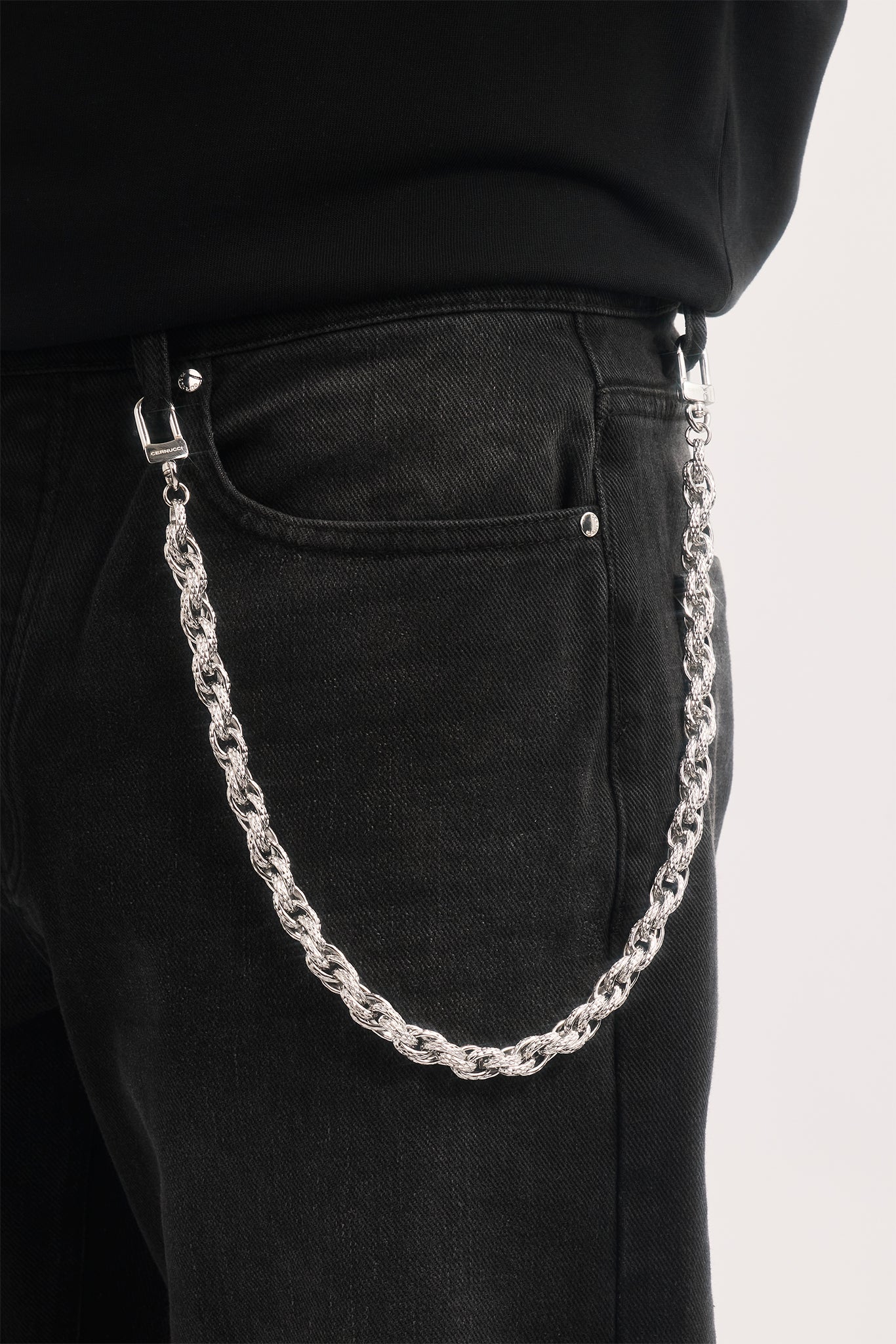 Twist Link Jean Chain - 10mm - White