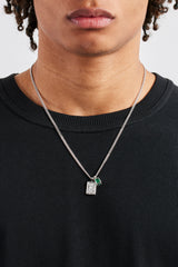 Layered 86 Pendant & Gemstone Necklace - 15mm