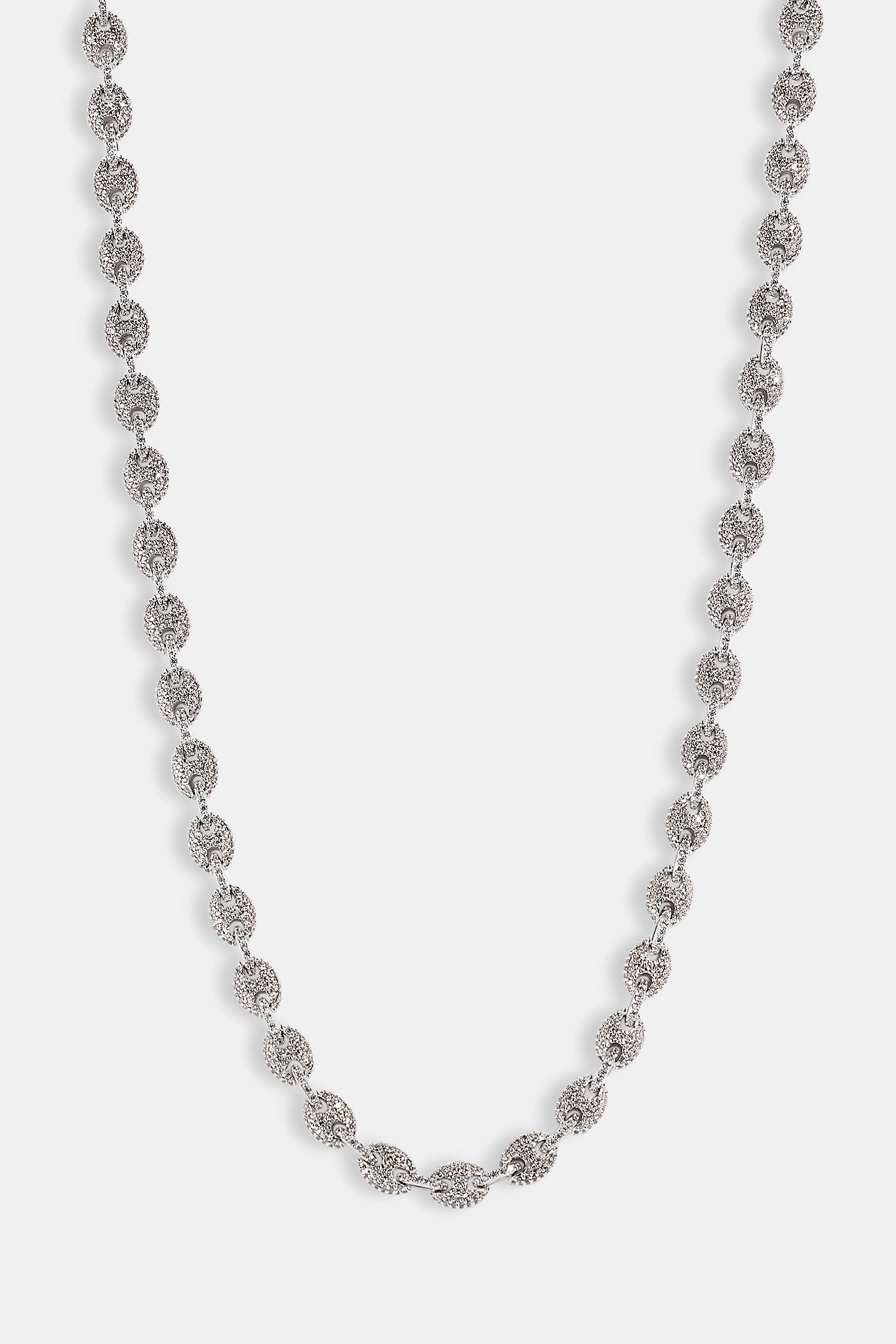 Iced Mariner Link Bracelet & Chain - 6mm - White
