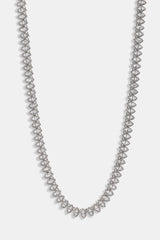 Marquise Tennis Chain - 8mm - White