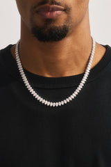 Marquise Tennis Chain - 8mm - White