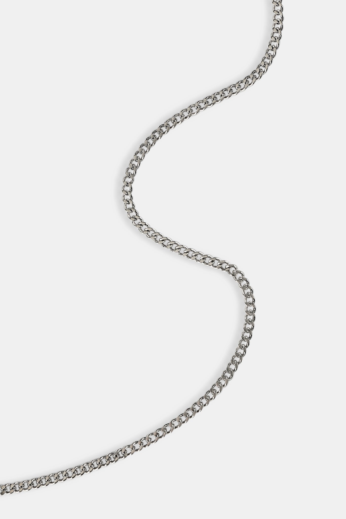 Micro Cuban Chain - 2.5mm - White
