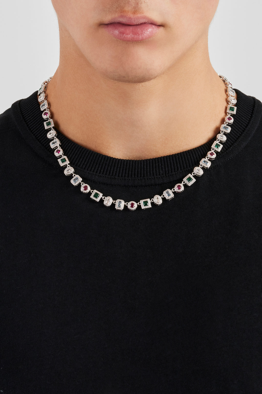 Cluster Chain Multi Colour Mixed Shape Cluster Chain - 6mm | Mens Chains | Shop Multi ...
