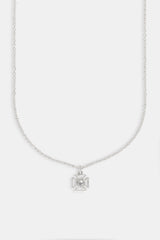 Micro Iced Outline Motif Necklace - 12mm