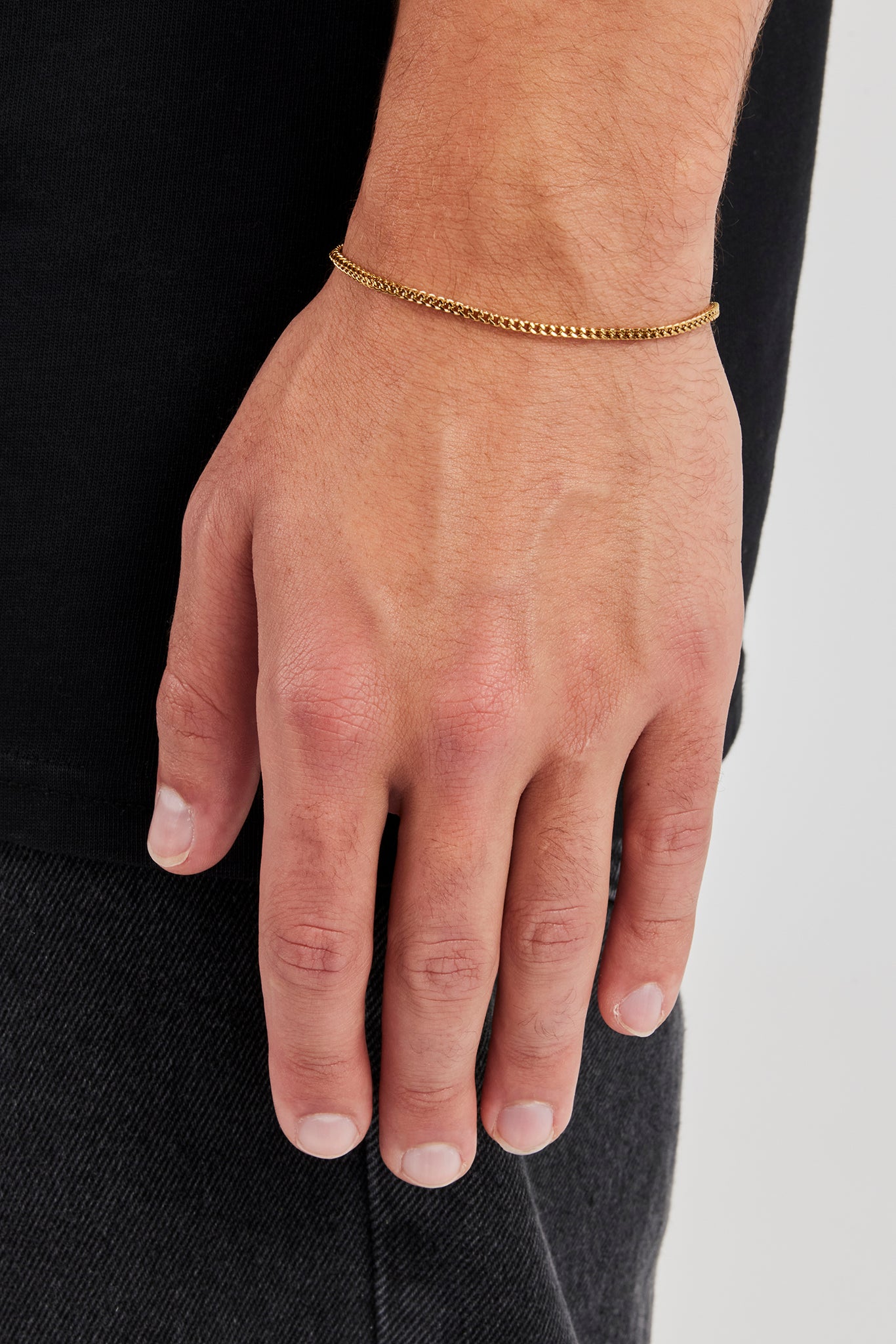 Micro Franco Armband - 1,5mm - Gold