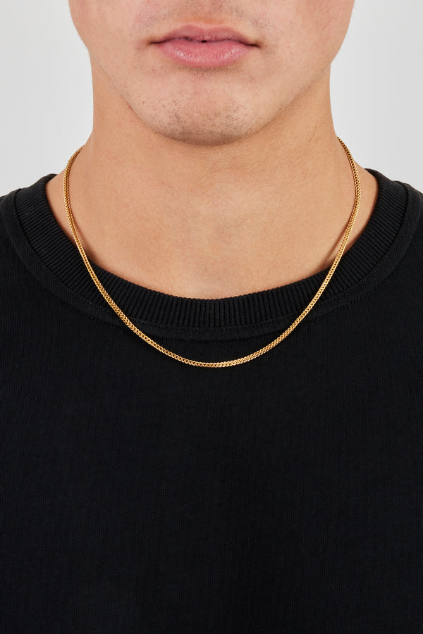 Micro Franco Kette - 1,5mm - Gold