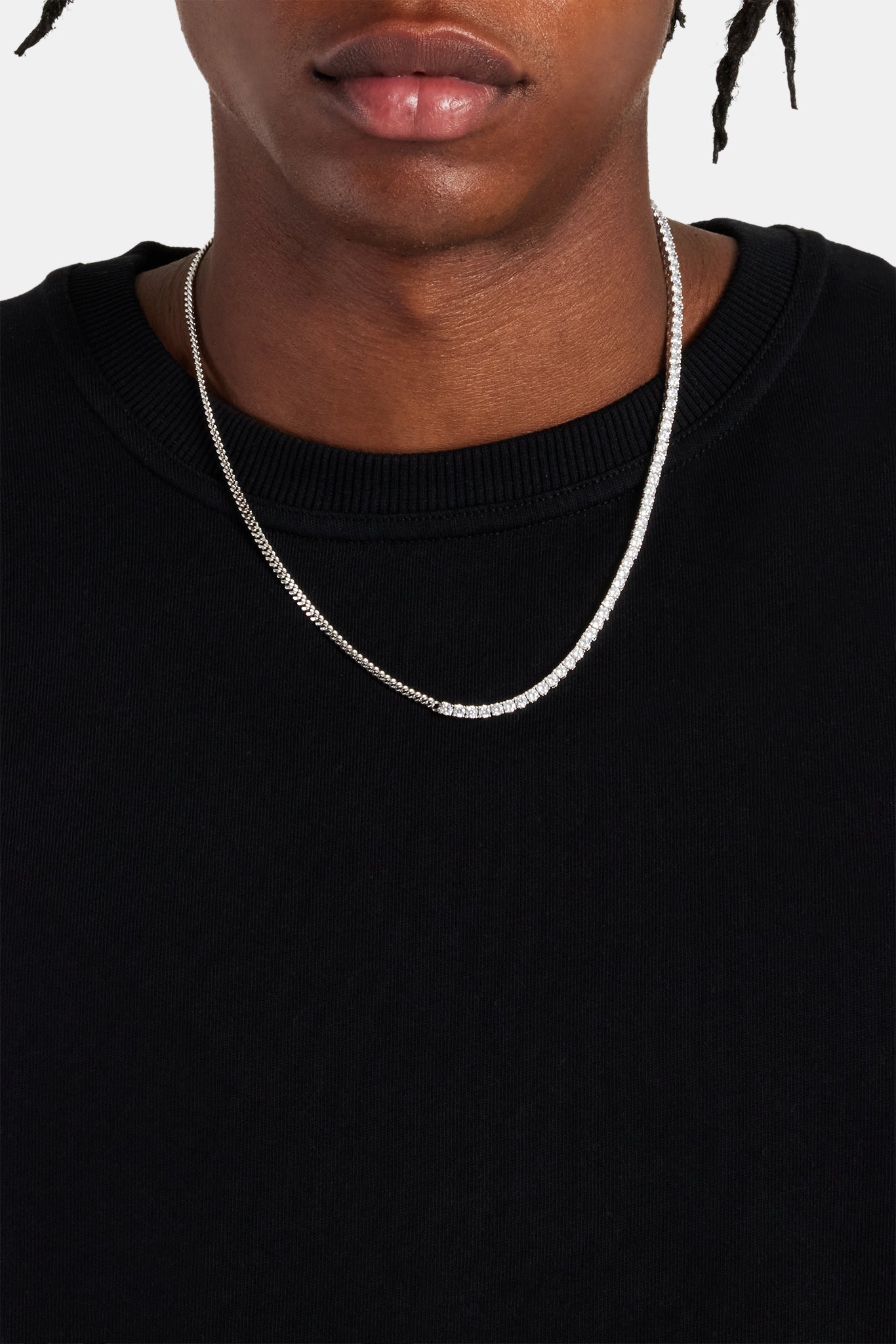 Mikro-Kubanerkette und 3 mm Tenniskette