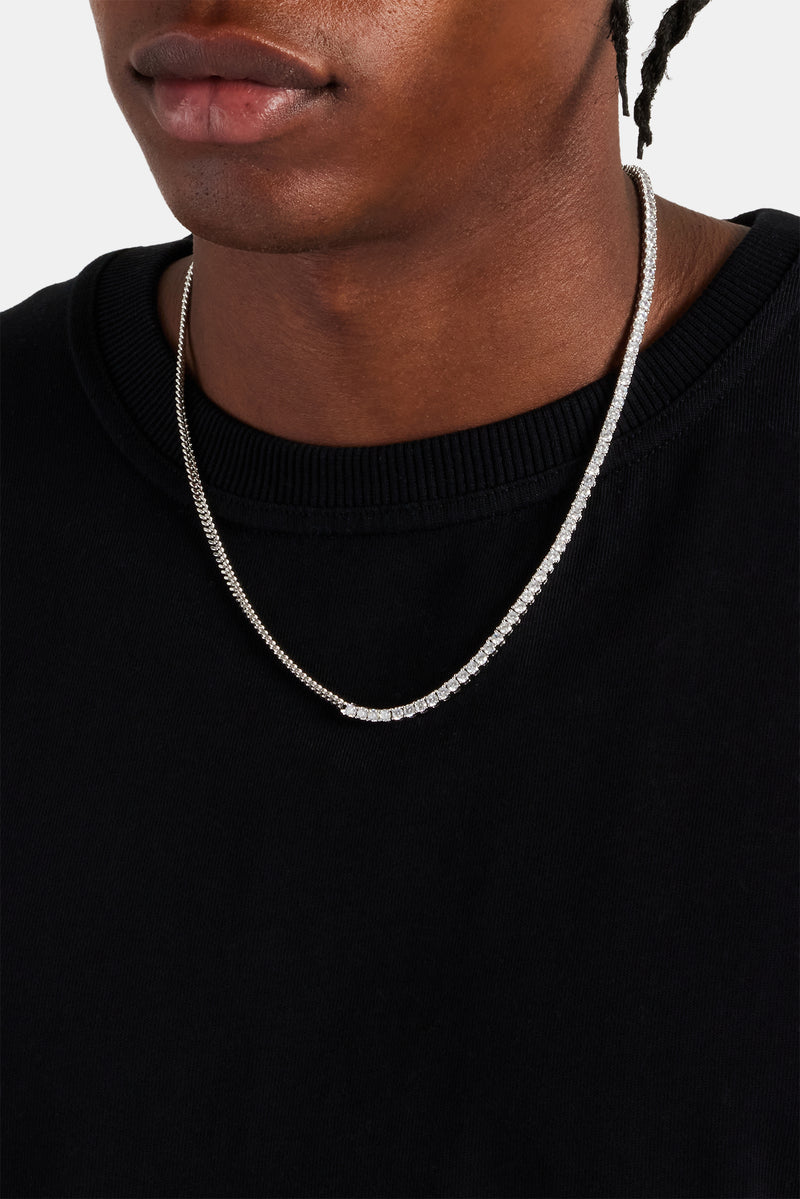 Micro Tennis Chain Rapper Chain Micro Cuban & 3mm Tennis Chain | Mens Chains | Shop Cuban Chains at ...