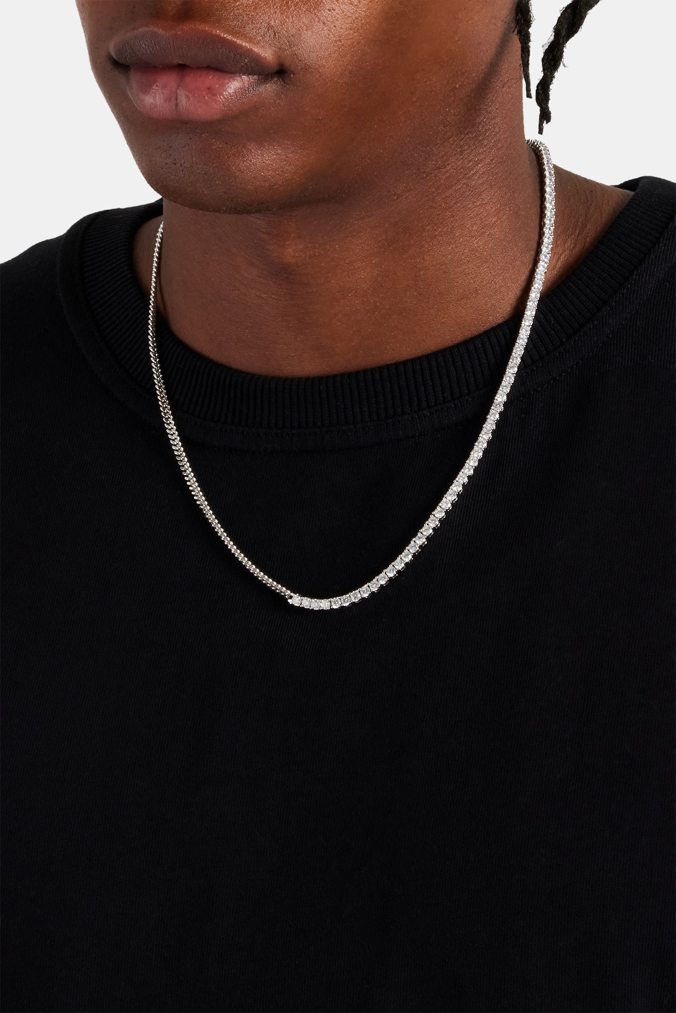 Mikro-Kubanerkette und 3 mm Tenniskette