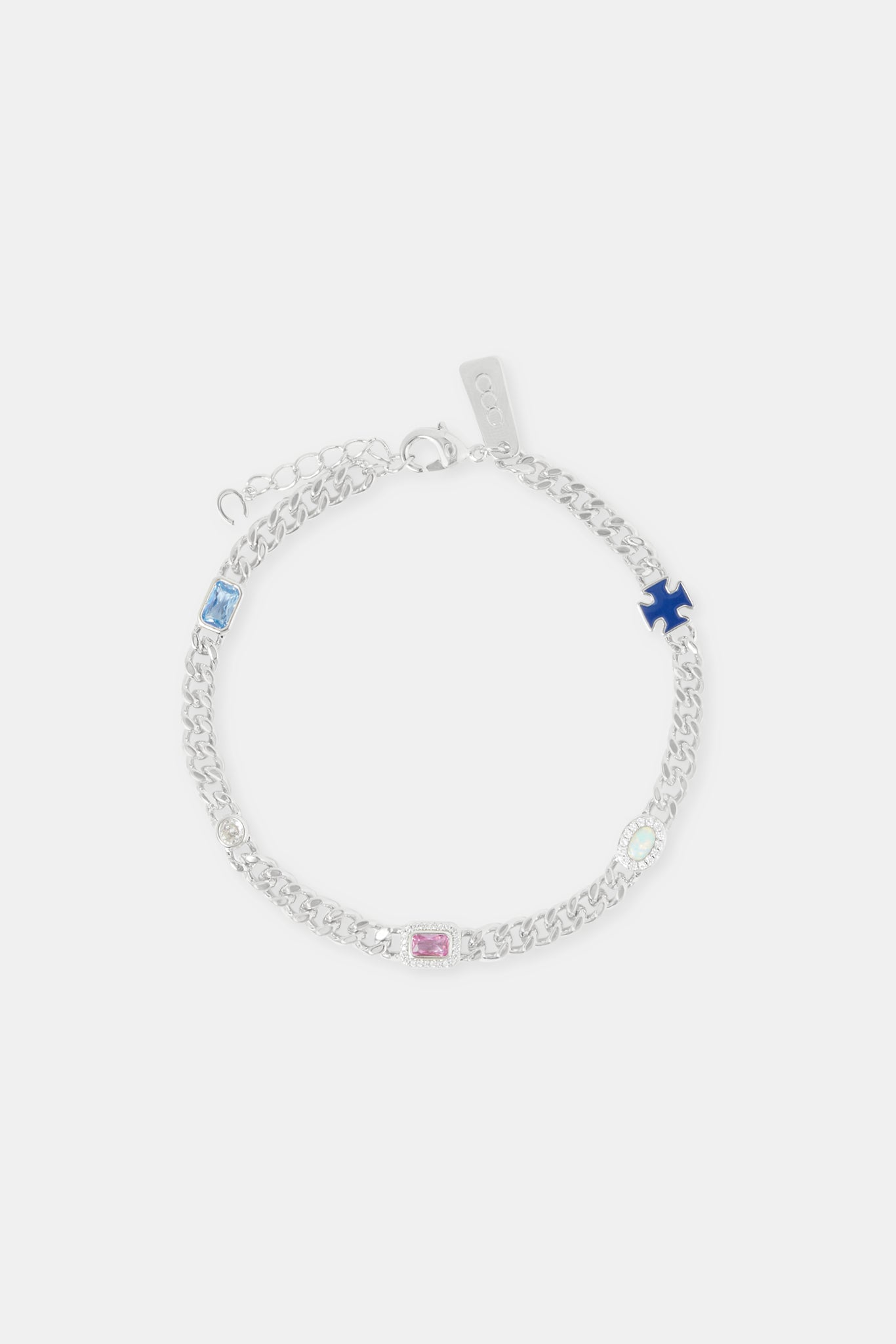 Miami Cuban Armband mit mehreren Edelsteinen – 5 mm