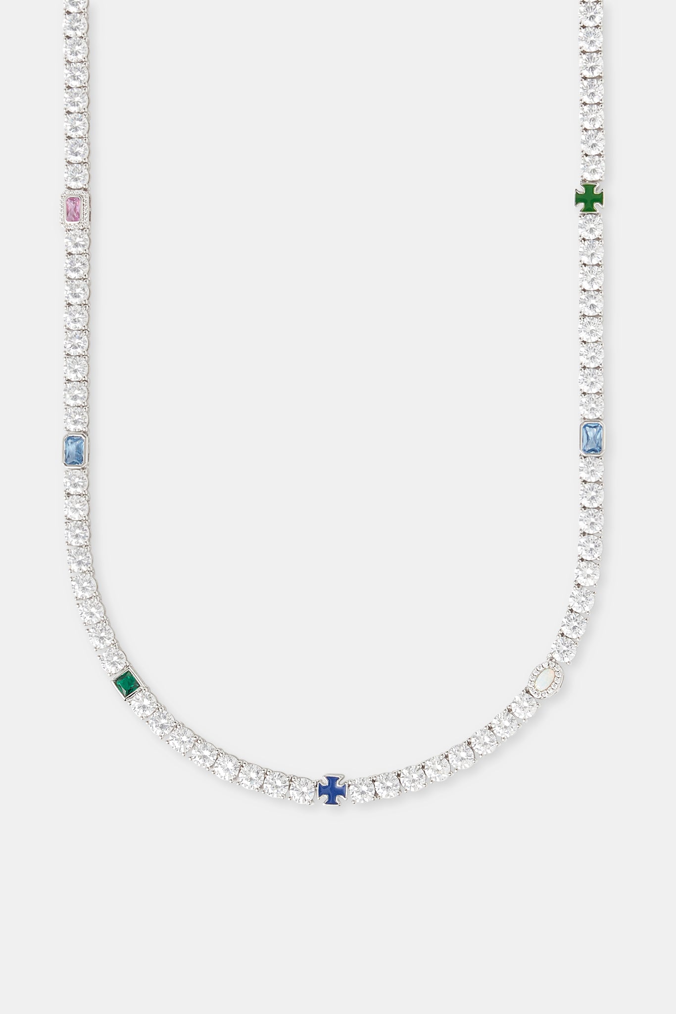 Multi Gemstone Tennis Chain - 5mm