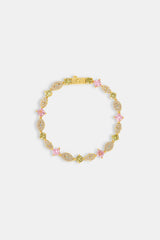 Multi Gemstone Evil Eye & Hamsa Hand Bracelet - 5mm