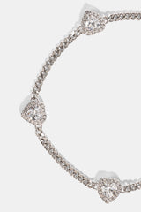 Mikro-Multi-Herz-Kuba-Armband – Weiß – 2,5 mm