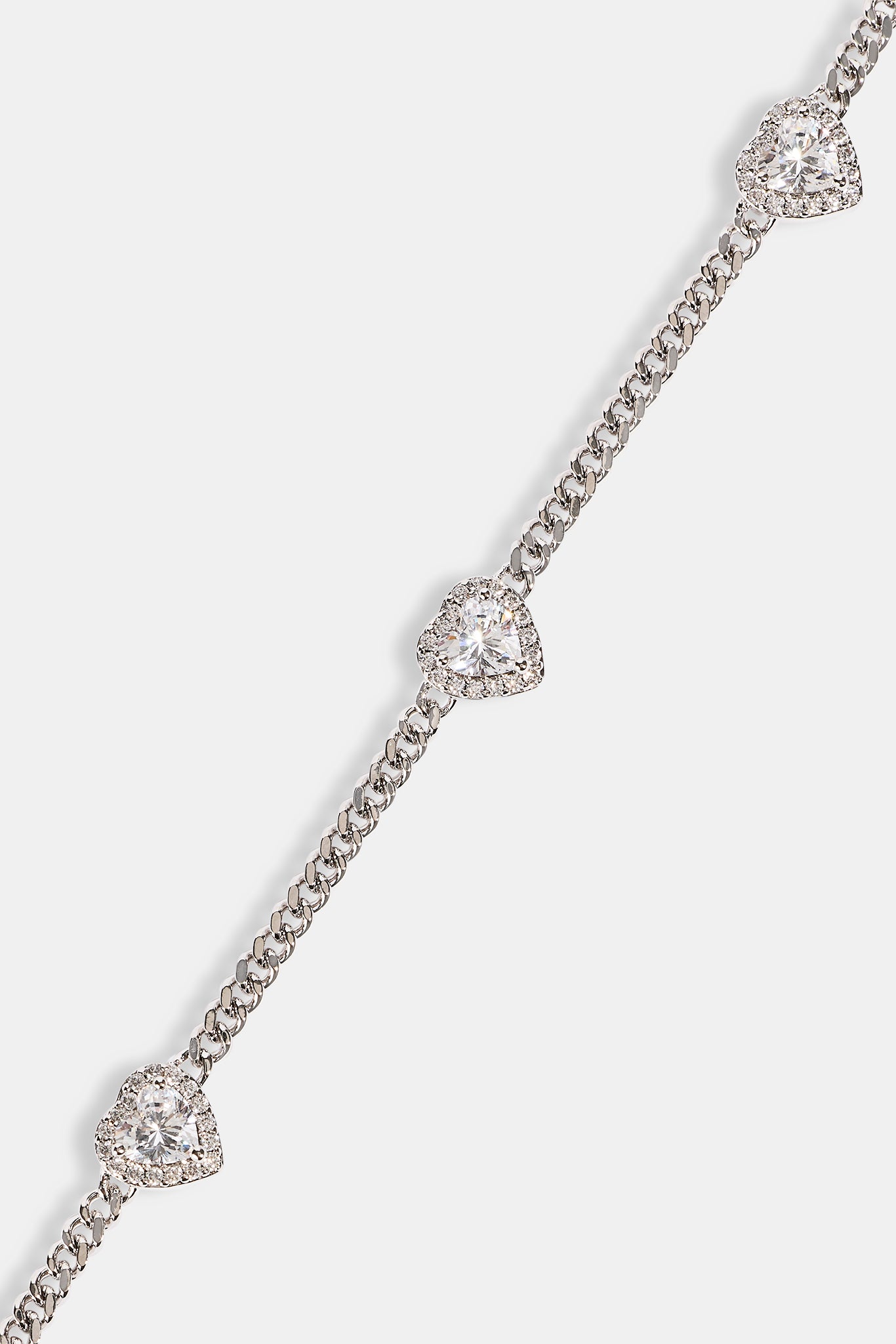 Mikro-Multi-Herz-Kuba-Armband – Weiß – 2,5 mm