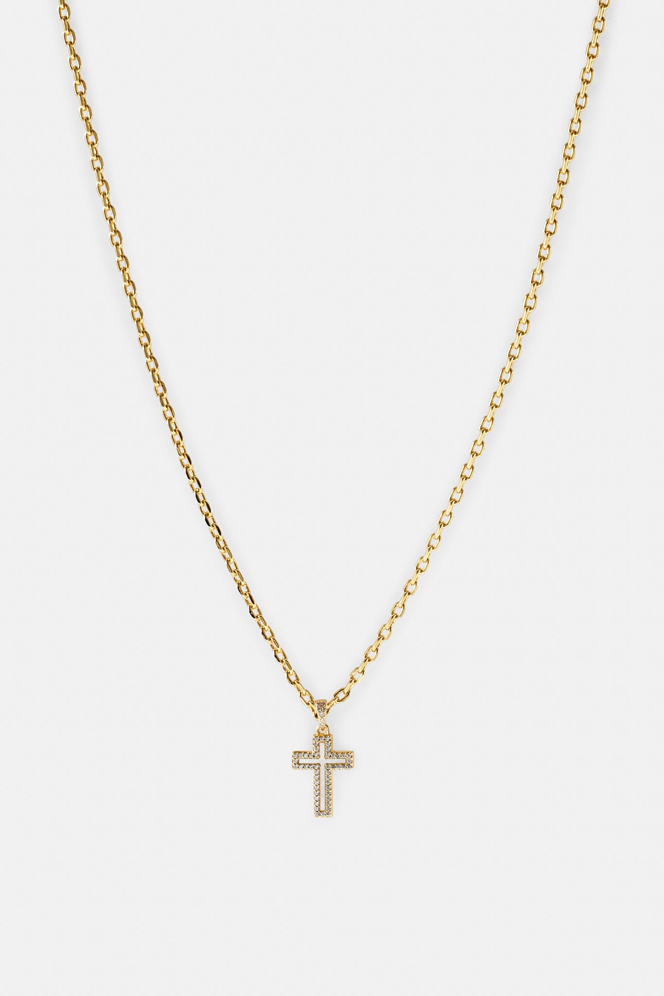 Perlmutt-Kreuz-Halskette – 15 mm