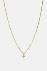 Rolo-Halskette mit Perlmuttmotiv – 8 mm