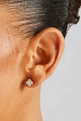 Ohrstecker mit Motiv aus Perlmutt – 8 mm