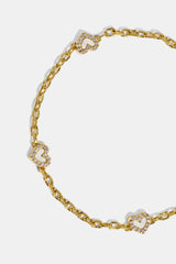 Herzarmband aus Perlmutt – Gold